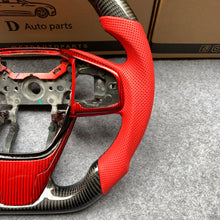 Load image into Gallery viewer, Honda MK10 2016-2021 carbon fiber steering wheel with red trim from czd auto parts
