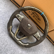 Load image into Gallery viewer, CZD auto parts for SEAT Arona 2017-2020 carbon fiber steering wheel with forged carbon fiber &amp; alcantara leather airbag cover