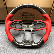 Load image into Gallery viewer, Honda Clarity 2018-2021 carbon fiber steering wheel with red perforated leather from czd auto parts