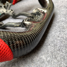 Load image into Gallery viewer, Honda Clarity 2018-2021 carbon fiber steering wheel with red perforated leather from czd auto parts