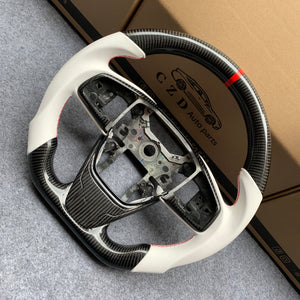 czd auto parts carbon fiber steering wheel for Honda MK10 2016-2021 with red stitching