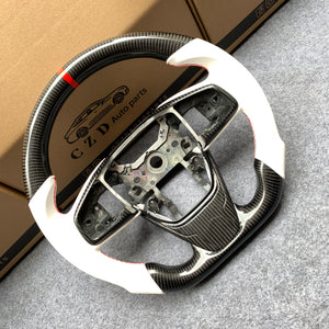 czd auto parts carbon fiber steering wheel for Honda MK10 2016-2021 with red stitching