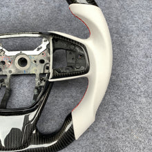 Load image into Gallery viewer, Honda 10th gen Civic SI 2016-2021 carbon fiber steering wheel with red stripe line from czd auto parts