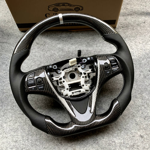 czd auto parts carbon fiber steering wheel for Acura MDX 2018-2022 with gloss carbon fiber
