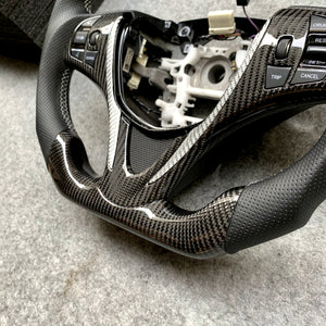 czd auto parts carbon fiber steering wheel for Acura TLX 2015-2021/MDX 2018-2022 with gloss carbon fiber