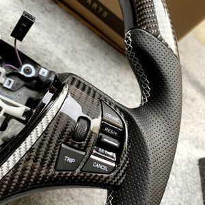 czd auto parts carbon fiber steering wheel for Acura TLX 2015-2021/MDX 2018-2022 with gloss carbon fiber