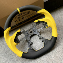 Load image into Gallery viewer, czd auto parts carbon fiber steering wheel for Honda Accord Crosstour 2013-2015 with yellow perforated leather