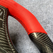 Load image into Gallery viewer, czd auto parts carbon fiber steering wheel for Acura MDX with red perforated leather