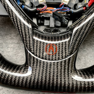 czd auto parts carbon fiber steering wheel for Acura TL/ILX with gloss thumb grips