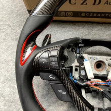 Load image into Gallery viewer, czd auto parts carbon fiber steering wheel for Acura TL/ILX with gloss thumb grips