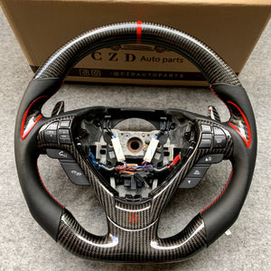 czd auto parts carbon fiber steering wheel for Acura TL/ILX with gloss thumb grips