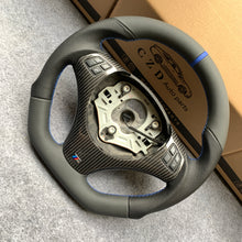 Load image into Gallery viewer, CZD auto parts for BMW 1 Series E81 E82 E87 E88 2008-2013 carbon fiber steering wheel with smooth leather top &amp; bottom