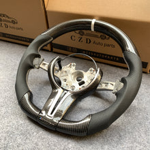 Load image into Gallery viewer, CZD Autoparts For BMW X5M X4 carbon fiber steering wheel outer trim in gloss carbon fiber