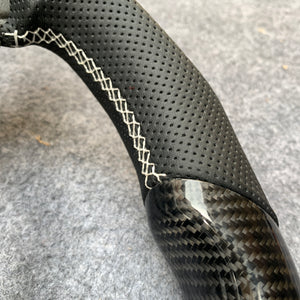 CZD Autoparts For BMW X5M X4 carbon fiber steering wheel outer trim in gloss carbon fiber