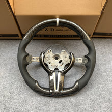 Load image into Gallery viewer, CZD Autoparts For BMW X5M X4 carbon fiber steering wheel outer trim in gloss carbon fiber
