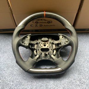 czd auto parts carbon fiber steering wheel for Acura TL with orange stripe