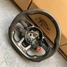 Load image into Gallery viewer, CZD auto parts carbon fiber steering wheel for Audi A1 (8X) Sportback with black alcantara sides