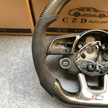 Load image into Gallery viewer, CZD auto parts carbon fiber steering wheel for Audi A1 (8X) Sportback with black alcantara sides