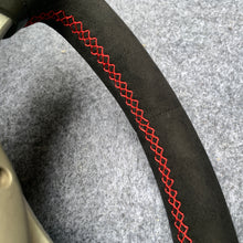 Load image into Gallery viewer, CZD auto parts for Mitsubishi Lancer Evolution Evo 7 carbon fiber steering wheel with full alcantara leather