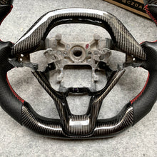 Load image into Gallery viewer, czd auto parts carbon fiber steering wheel for Honda 10th gen Accord EXL EX LX/Insight with black perforated leather