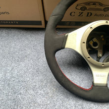 Load image into Gallery viewer, CZD auto parts for Mitsubishi Lancer Evolution Evo 7 carbon fiber steering wheel with full alcantara leather