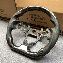 Load image into Gallery viewer, czd auto parts carbon fiber steering wheel for Honda FK2/Honda 9th gen Civic/SI 2012-2015 with black perforated leather