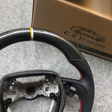 Load image into Gallery viewer, CZD Autoparts for Toyota 8th gen Camry se xse le xle 2018-2022 carbon fiber steering wheel 6mm yellow and white  stripe line at top
