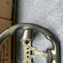 Load image into Gallery viewer, CZD autoparts for  Chevrolet Corvette C6 Z06 C6 2005-2013 carbon fiber steering wheel with  blue stitching