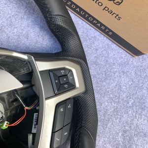 CZD Auto Parts carbon fiber steering wheel for Ford EXPEDITION 2018-2021 with full leather