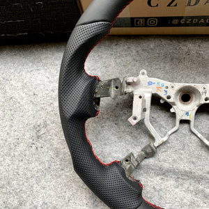czd auto parts carbon fiber steering wheel for Tundra 2007-2013 with black perforated leather