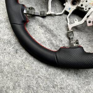 czd auto parts carbon fiber steering wheel for Tundra 2007-2013 with black perforated leather