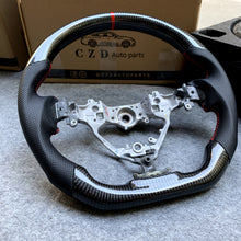 Load image into Gallery viewer, czd auto parts carbon fiber steering wheel for highlander 2014-2019 with black leather