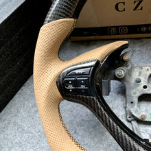 Load image into Gallery viewer, czd auto parts carbon fiber steering wheel for Acura TSX 2009-2014 with yellow leather