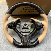 Load image into Gallery viewer, czd auto parts carbon fiber steering wheel for Acura TSX 2009-2014 with yellow leather