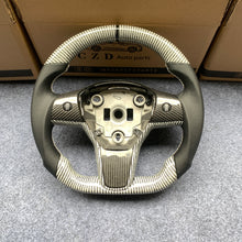 Load image into Gallery viewer, Tesla Model 3 2017/2018/2019/2020 carbon fiber steering wheel from CZD with silver carbon