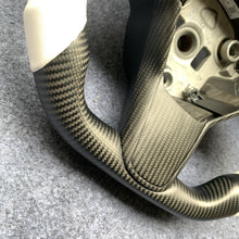 Load image into Gallery viewer, Tesla Model 3 2017/2018/2019/2020 carbon fiber steering wheel from CZD with matte trim