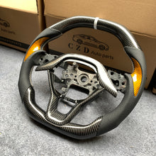 Load image into Gallery viewer, CZD auto parts for Honda Insight 2019-2021 carbon fiber steering wheel with golden thumb gripes