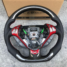 Load image into Gallery viewer, czd auto parts carbon fiber steering wheel for Acura TL/ILX with red trim