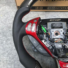 Load image into Gallery viewer, czd auto parts carbon fiber steering wheel for Acura TL/ILX with red trim
