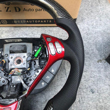 Load image into Gallery viewer, czd auto parts carbon fiber steering wheel for Acura TL/ILX with red trim