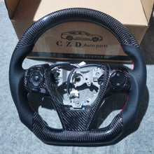 Load image into Gallery viewer, CZD For 2013/2014/2015/2016/2017 7th Toyota Gamry carbon fiber steering wheel with red stitching