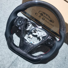 Load image into Gallery viewer, CZD For 2013/2014/2015/2016/2017 7th Toyota Gamry carbon fiber steering wheel with red stitching