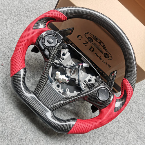 czd auto parts carbon fiber steering wheel for Toyota Camry with 3spoke 2012-2014 with paddle shifters