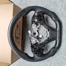 Load image into Gallery viewer, CZD For 2013、2014、2015、2016、2017 7th Toyota Gamry carbon fiber steering wheel with perforated leather sides