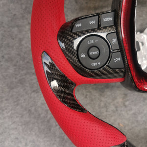 CZD Autoparts for Toyota 8th gen Camry se xse le xle 2018-2022 carbon fiber steering wheel with LED
