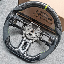 Load image into Gallery viewer, CZD auto parts for Ford SHELBY GT350R GENUINE 2018-2021 carbon fiber steering wheel with light green stripe line