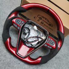 Load image into Gallery viewer, CZD Autoparts for Toyota 8th gen Camry se xse le xle 2018-2022 carbon fiber steering wheel  red carbon fiber center trim