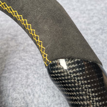 Load image into Gallery viewer, CZD auto parts for Macan models 2014 - 2022 carbon fiber steering wheel with yellow stripe