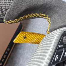 Load image into Gallery viewer, CZD auto parts for Macan models 2014 - 2022 carbon fiber steering wheel with yellow stripe