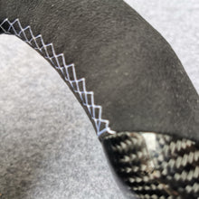 Load image into Gallery viewer, CZD Autoparts For MASERATI GHIBLI M157 2014-2019 carbon fiber steering wheel gloss finish with alcantara